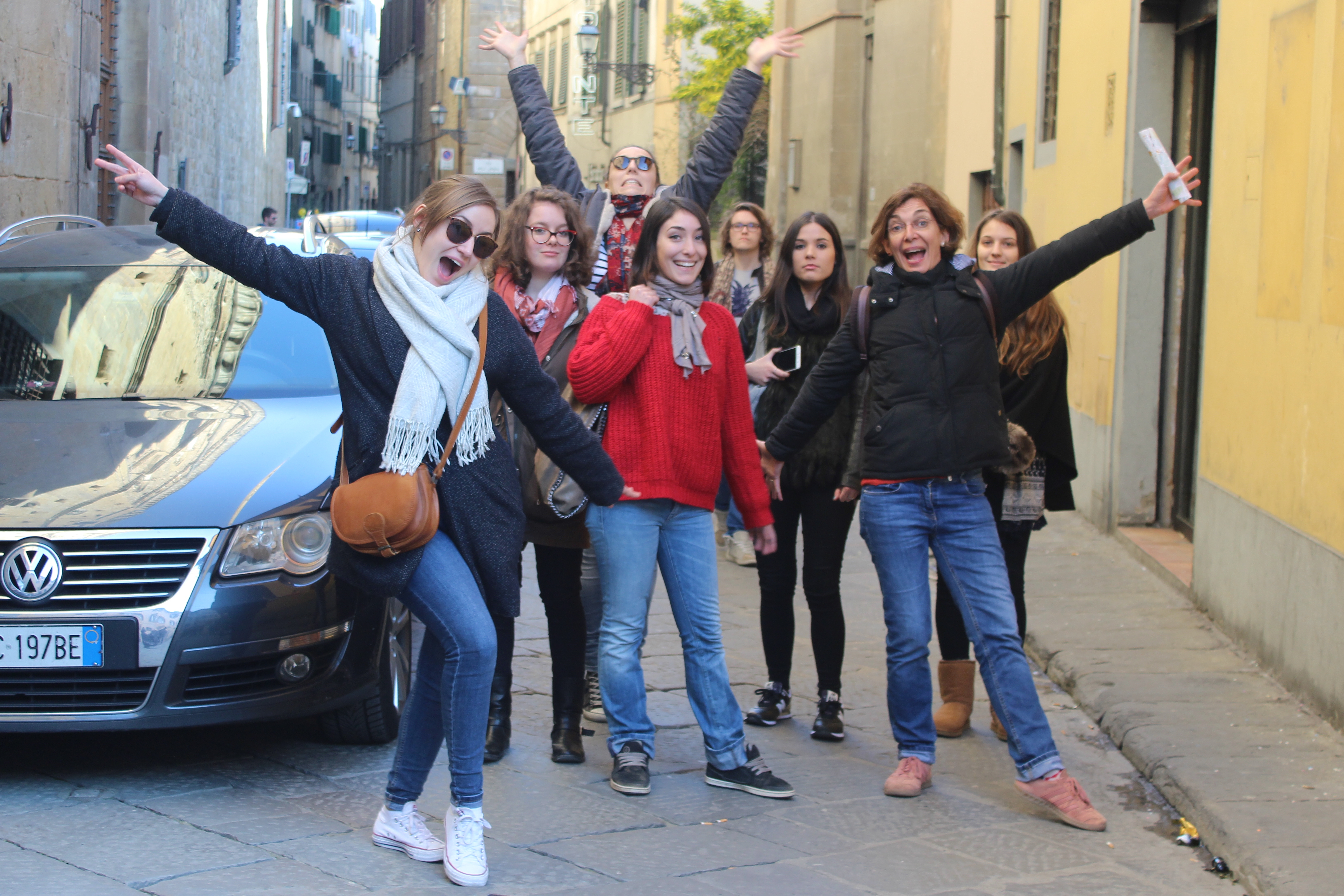 Photo de groupe voyage à Florence
