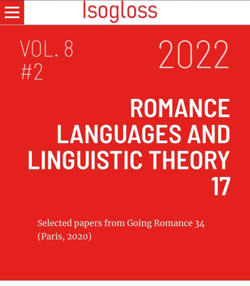 Romance Languages and linguistic theory
