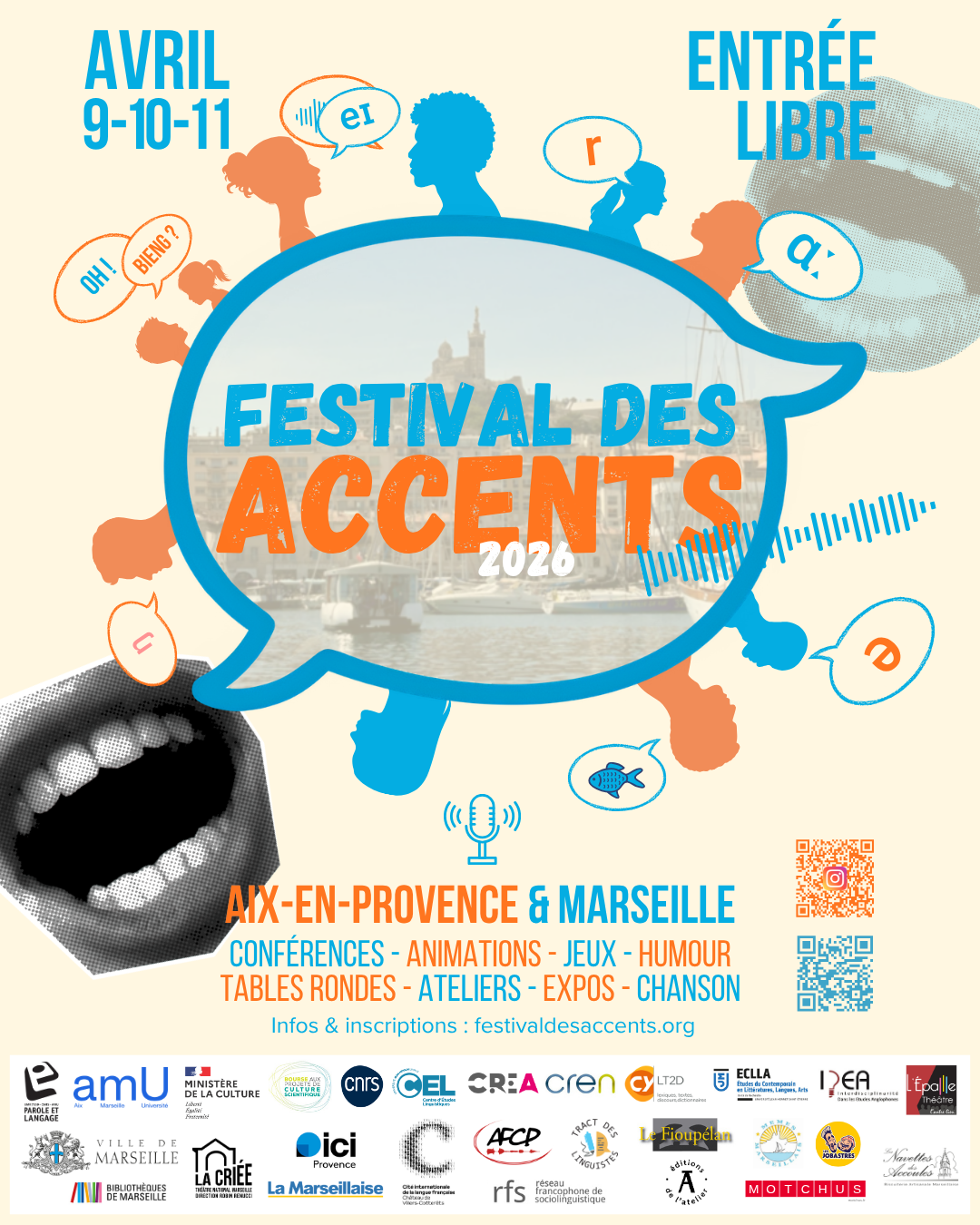 Festival des accents 2026 - affiche