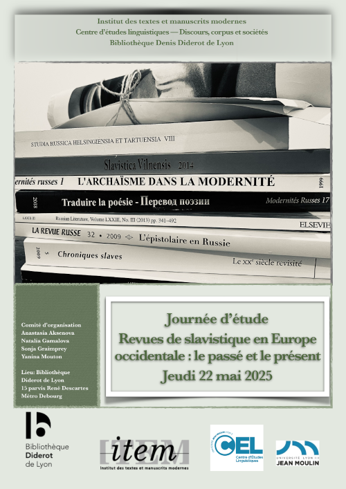 Affiche de la journée d'étude 